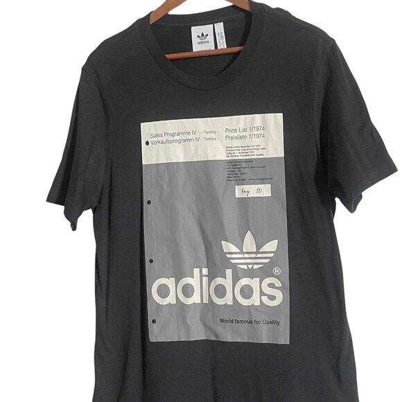 Young Adult Men's Short Sleeve Vintage-Inspired Adidas Unique Graphic Tee Size M - Picture 3 of 5
